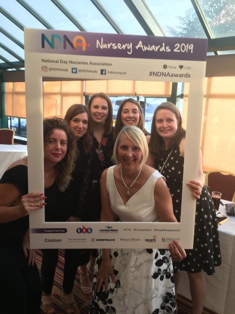 Birmingham Day Nurseries staff at the NDNA awards 2019