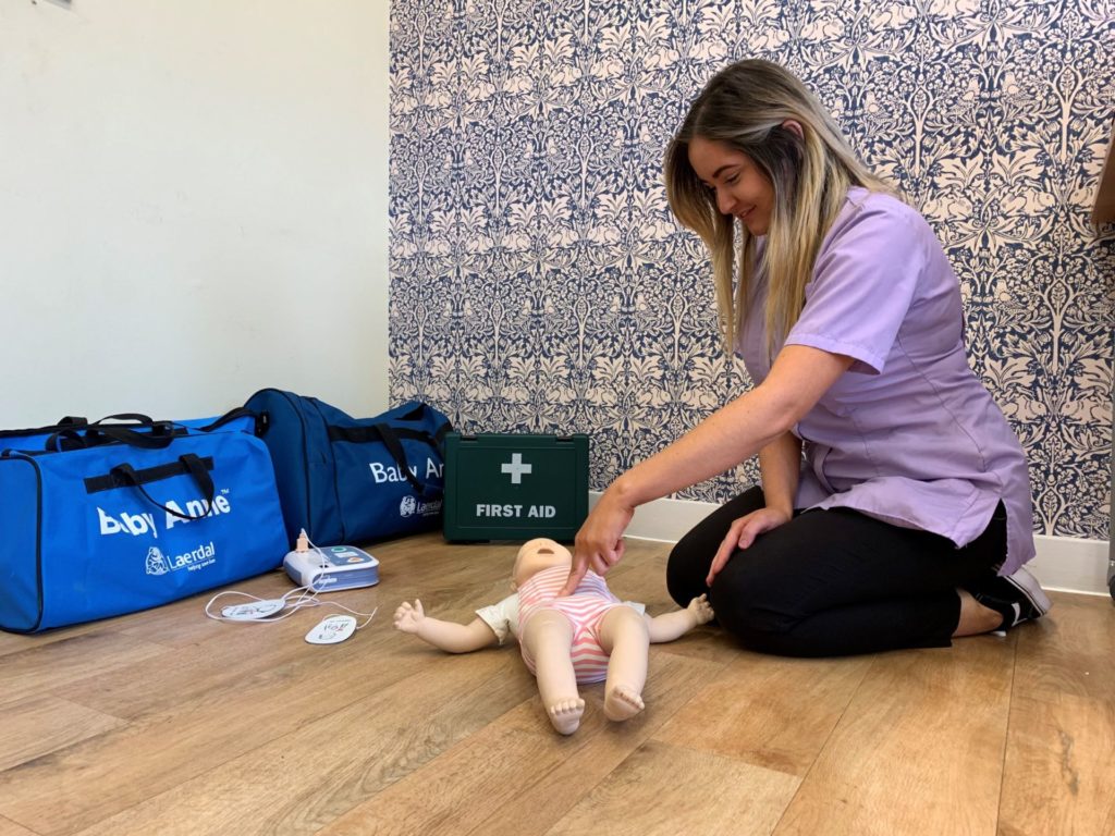 Paediatric first aid training with University of Birmingham Day Nurseries