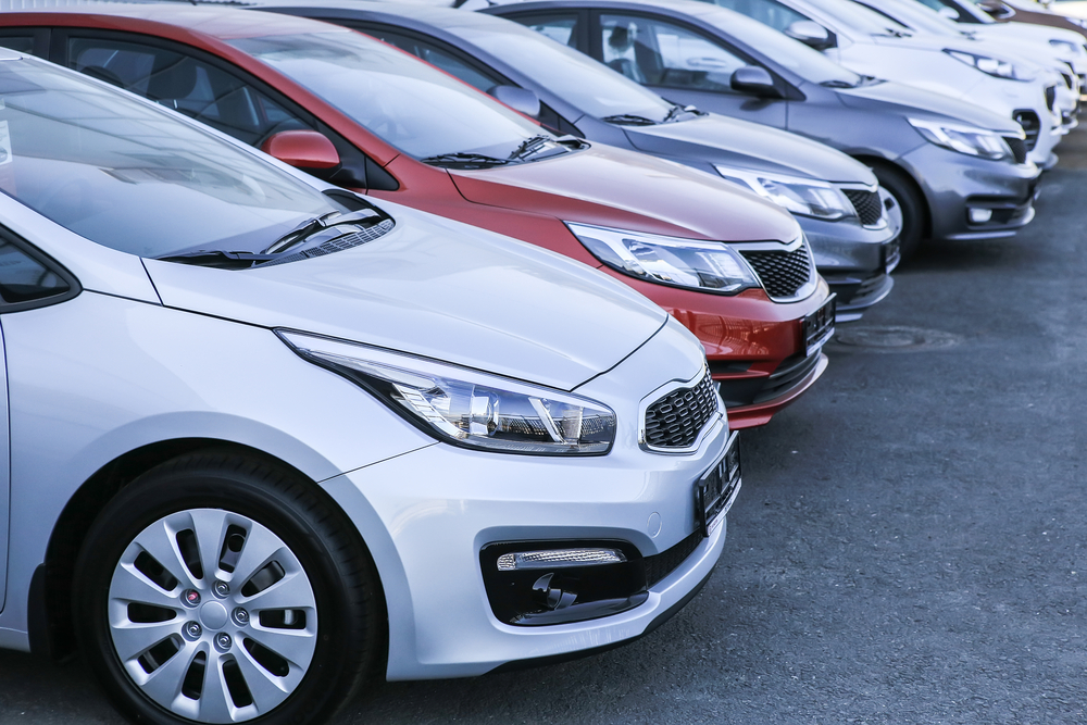Image of cars parked.
